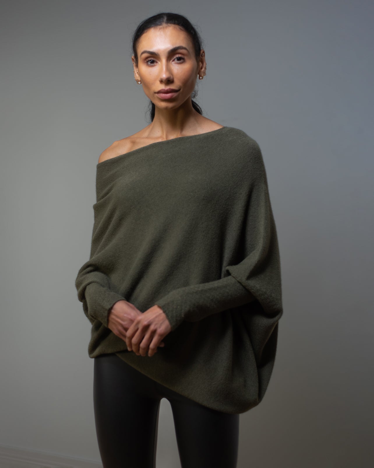 Asymmetric Draped | Khaki