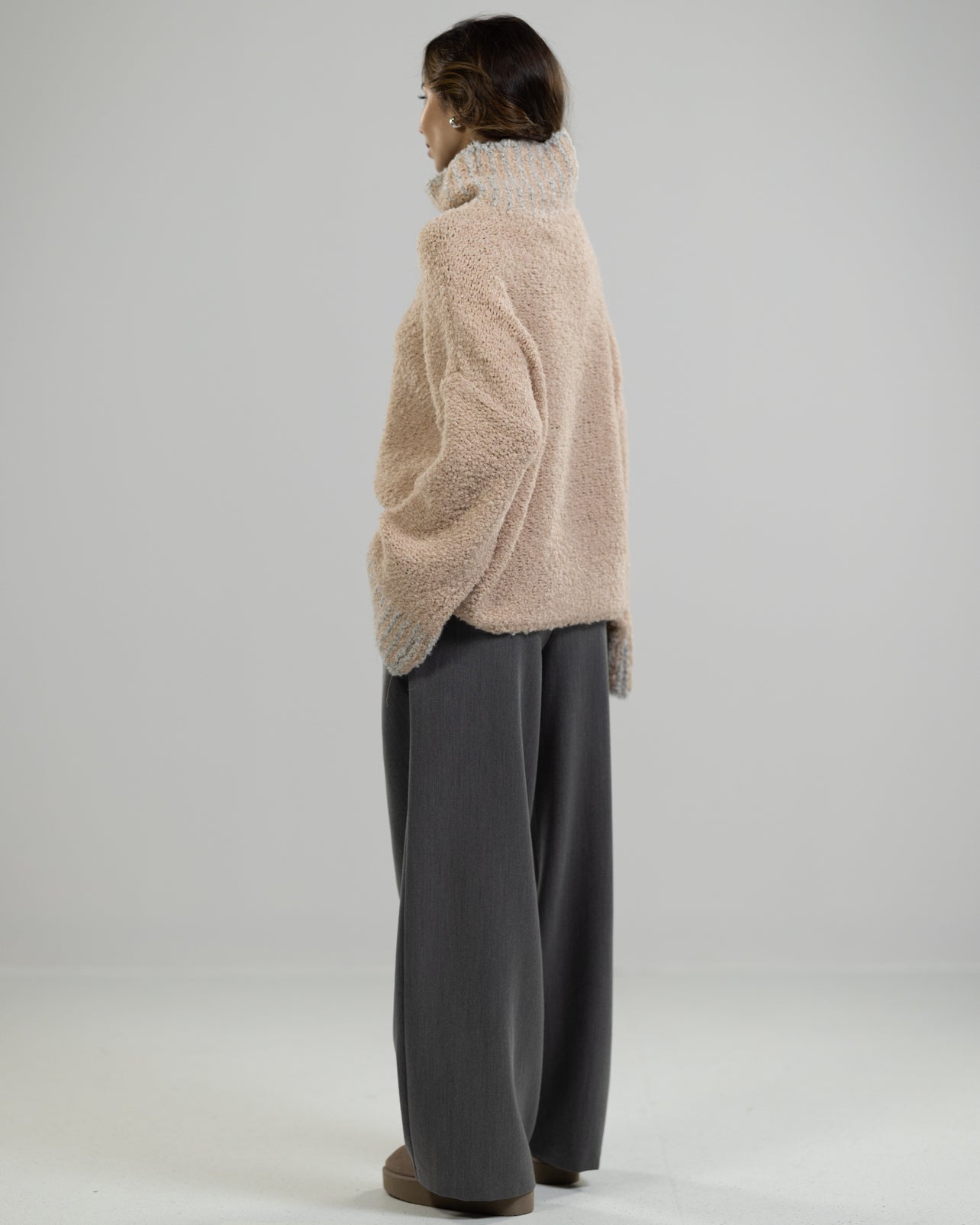 Sloane Turtleneck | Powder Pink | Alpaca Blend