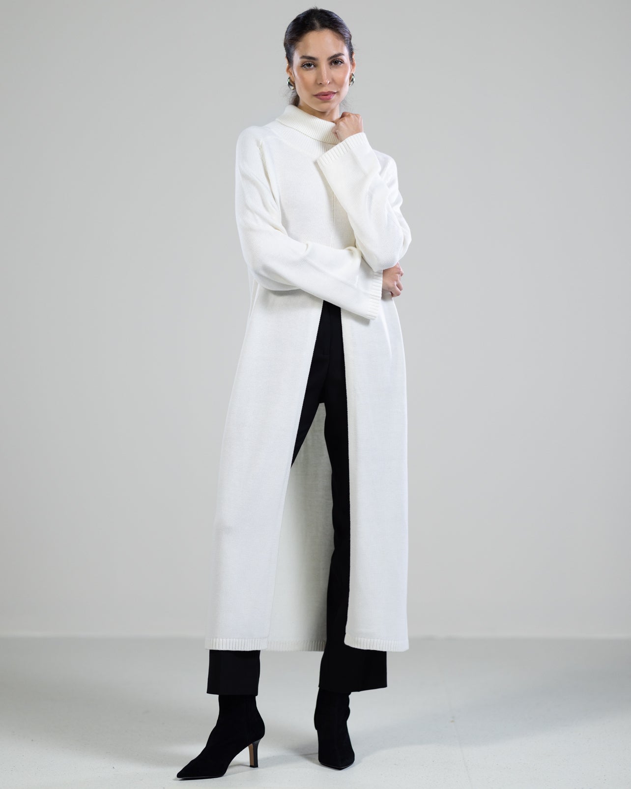 Eva Heavyweight Throw On | Ivory | Cashmere Blend