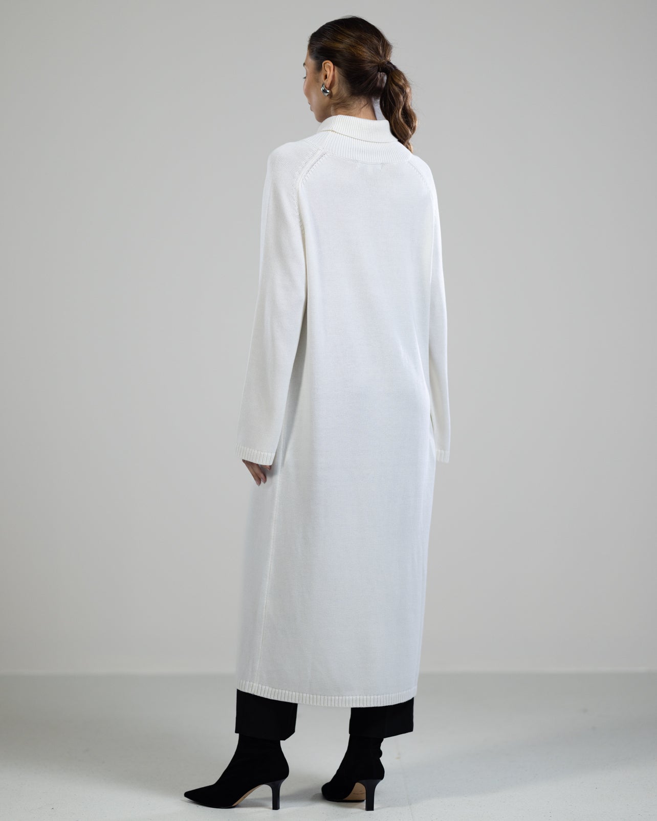 Eva Heavyweight Throw On | Ivory | Cashmere Blend