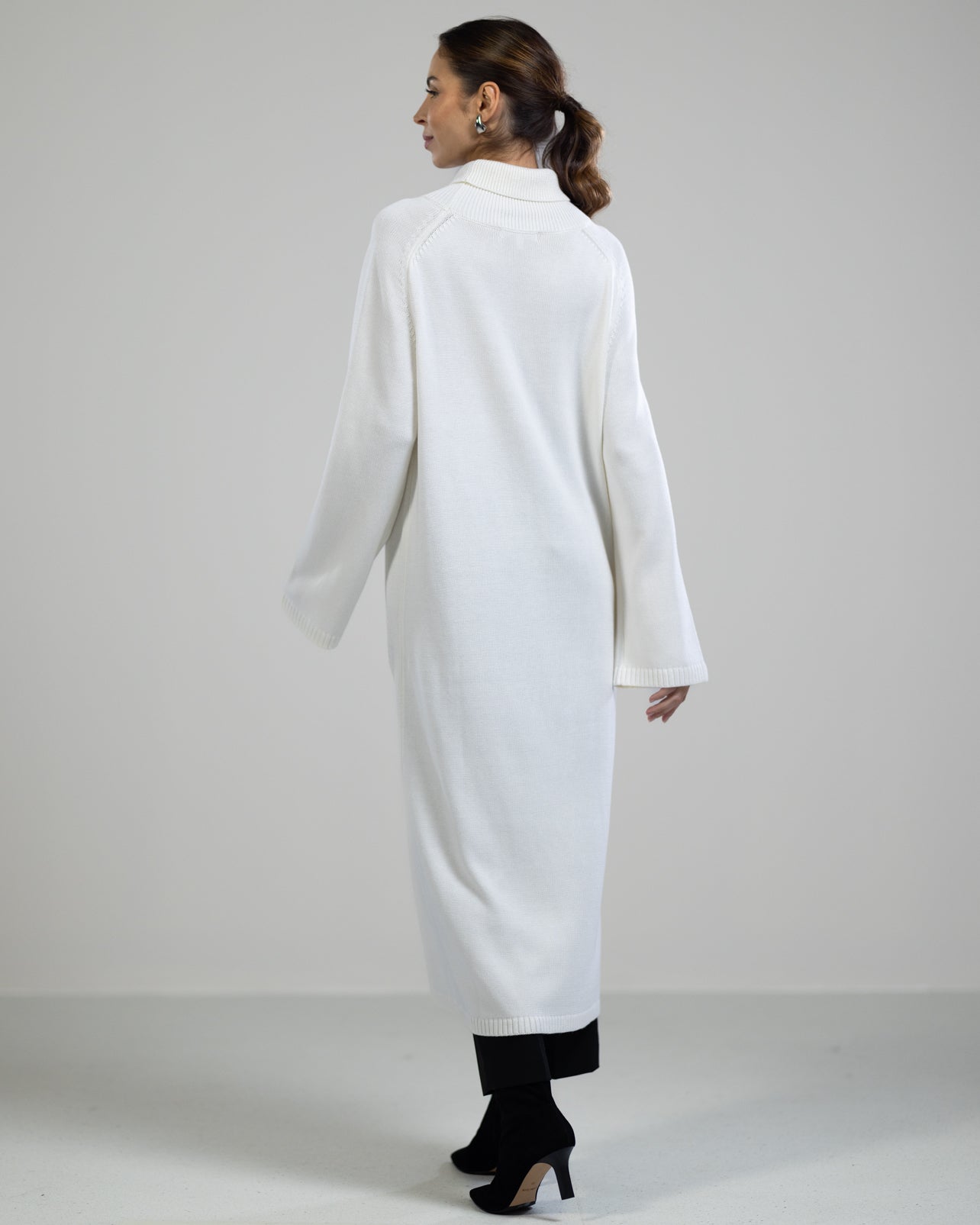 Eva Heavyweight Throw On | Ivory | Cashmere Blend