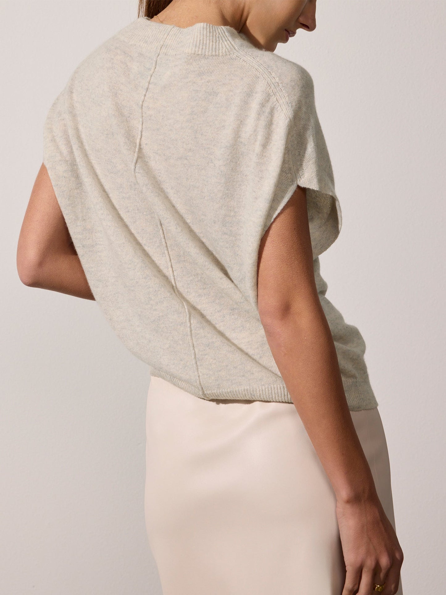 The Morten Funnel Neck Cashmere Top