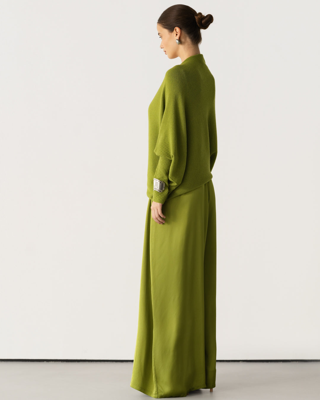 Asymmetric Draped | Olive Green