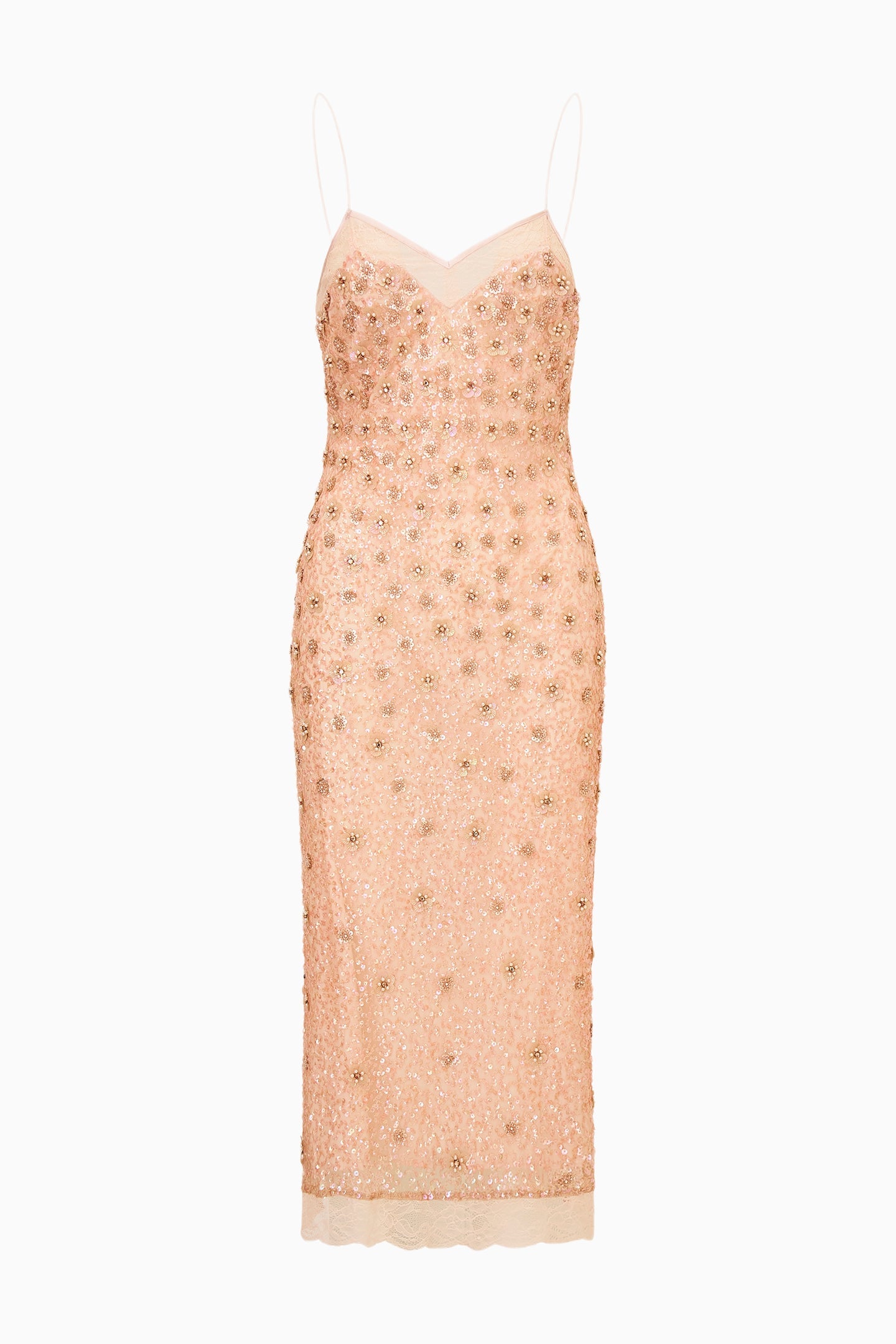 Mirrian Beaded Midi Dress