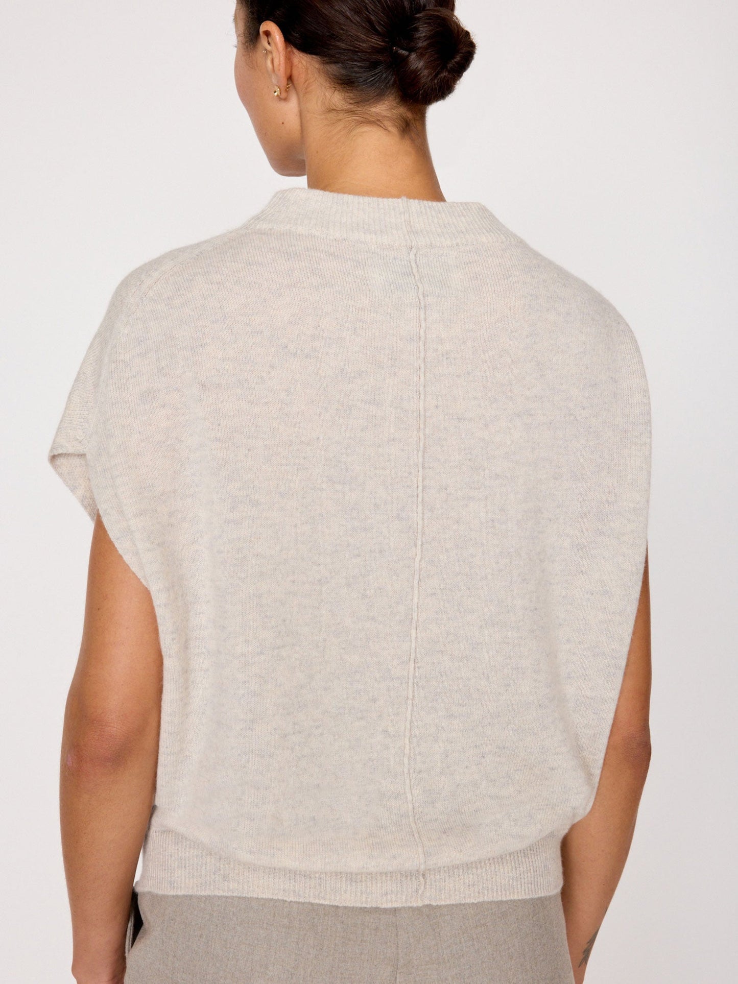 The Morten Funnel Neck Cashmere Top